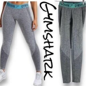 Gymshark Flex Gray Low Rise Leggings Womens Size Medium Athletic Activewear Gym
